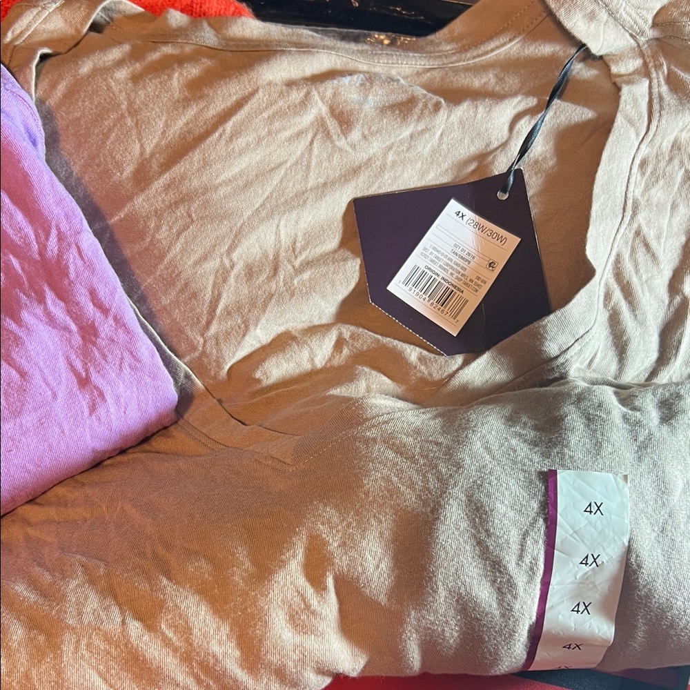 Ava & Viv Tan Short Sleeve Tee